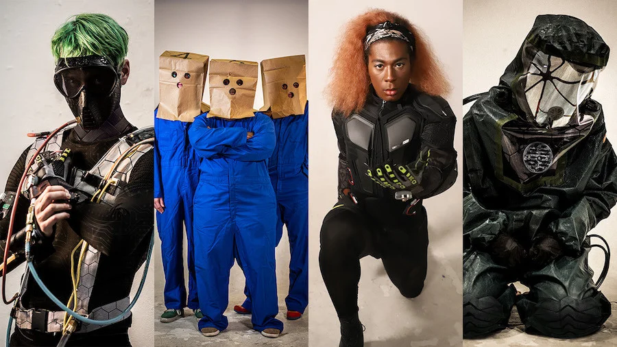 Four Terrarium characters pictured in their different possible futures